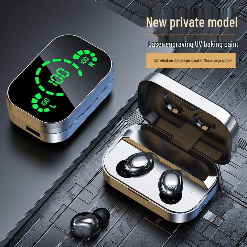 Mirror Display YD03 Wireless Bluetooth Earphones TWS, In-ear with Large Battery YD04 Mobile Phone National Trend.