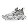 Li Ning Rekindled Comfortable Slip Resistant, Abrasion Resistant, Lightweight Low top Chunky Sneakers Unisex White Gray AGBQ102-1