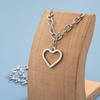 Heart Pendant OT Buckle Necklace - Versatile Women's Choker & Clavicle Chain Jewelry