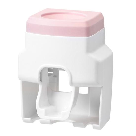 Zahnbürstenhalter Universal Praktischer feuchtigkeitsbeständiger Zahnpastaspender Zahnbürstenständer Automatischer Zahnpastaquetscher