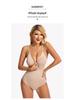 Women's Plus Size Waist Cincher Bodysuit - European & American Postpartum T-Back Corset Underwear