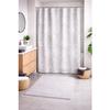 Rideau de douche - EDEN - Feuillage - Gris - 100% polyester - 180 x 200 cm