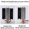 2 Heat Pipe CPU Cooler for Intel LGA 775/1155 X58 X79 Radiator PC Cooling Fan