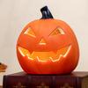 Halloween Pumpkin Lamp Orange Operated Light Decorative PVC JackO'Lantern for