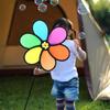 Easy Removal Colorful Yard Decoration Wind Spinners Windmill Toys Garden Windmill Rainbow Pinwheel