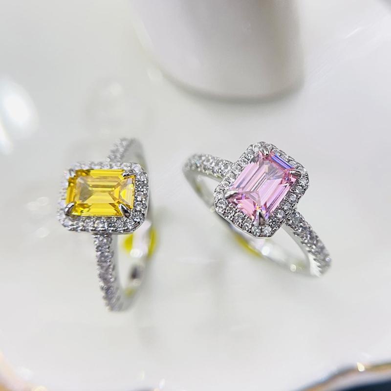 

925 серебро классическое прямоугольное турмалиновое кольцо Параиба для женщин обручальное свадебное женское зеленое кольцо свадебные модные украшения