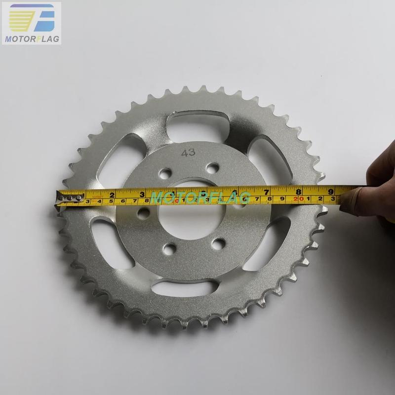 Rear Sprocket 520-43T for Benelli TNT25 TNT 25N BN251 TRK251 Leoncino 250
