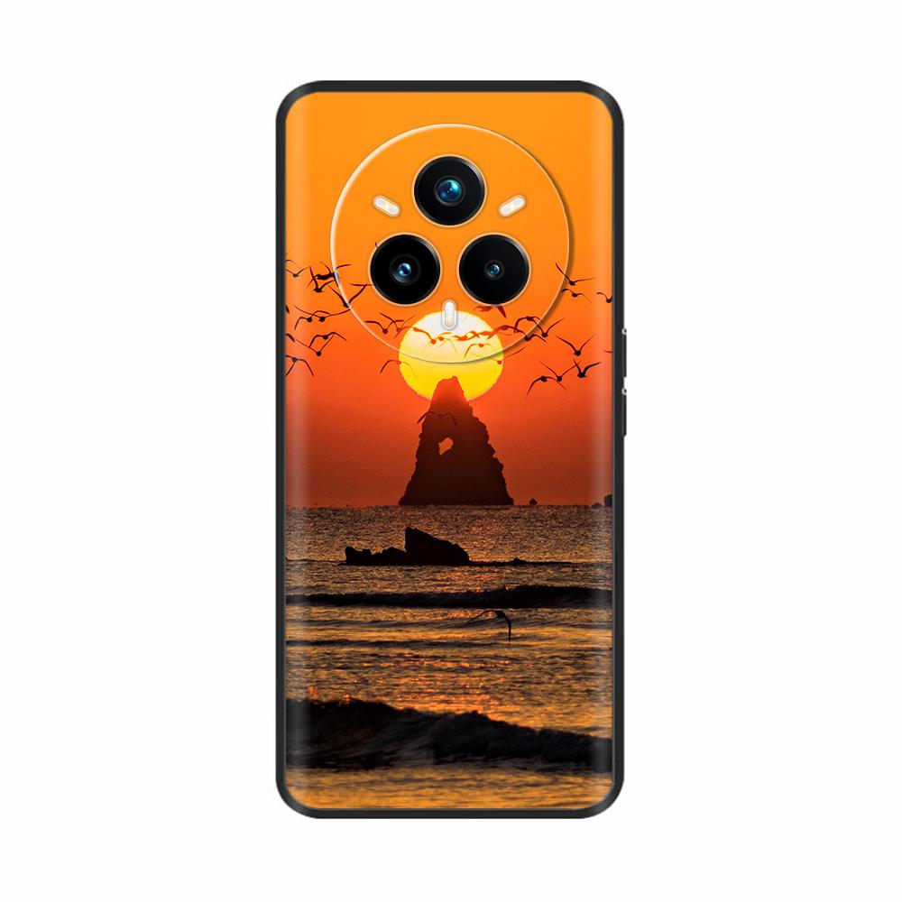Für Realme 14 Pro Plus Hülle Niedliche Weiche TPU Silikon Schwarze Hülle für Funda Realme 14 Pro Plus 5G Rückabdeckung Realme14Pro+ Handyhüllen