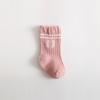 Simple Letter Baby Socks Spring Autumn Newborn Cotton Sock Cute Solid Color Striped Kids Boy Girl Sport Socks