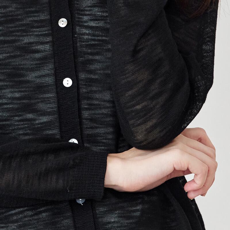 CARBAMMI Women's Short V-Neck Thin Knit Cardigan