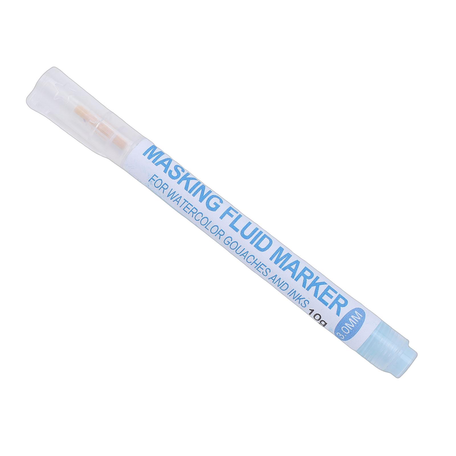 Маскирующая жидкость в ручке, объем 10 г, наконечник-аппликатор 3 мм, маркер с чернилами для акварели, с ластиком, для различных художественных проектов, синий