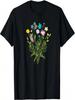 Damen Wildblumenstrauß Florales Grafik-T-Shirt Sommerblumen T-Shirt