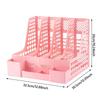 Removable Desktop File Storage Box Book Stand File Column Dormitory Desk Book Clip Bookshelf Compartments Student Book Stand