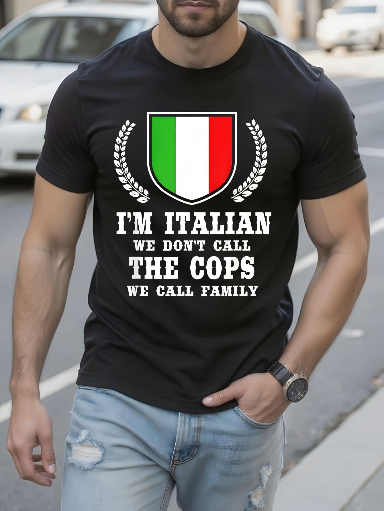 Funny Italian Saying Tshirt - I m Italian Bold Text Black... XXXXL