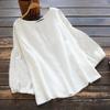 Spring and Summer Women's T-shirt Lantern Sleeve Loose Casual Shirt Round Neck Women's Top