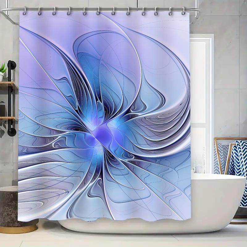 

Classic Plaid Waterproof Shower Curtains Bath Mat Decorations With Gold Pattern Printing For Home Bathroom Accessories (Red/Gold W60H190(CM)-1 Pcs