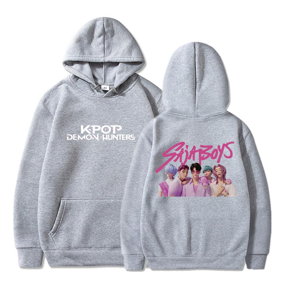 KPOP Print Fashion Hoodies for Men Women Fall Winter Men's Casual Hoodie Gothic Hip Hop Sweatshirt Long Sleeve Pullove Unisex