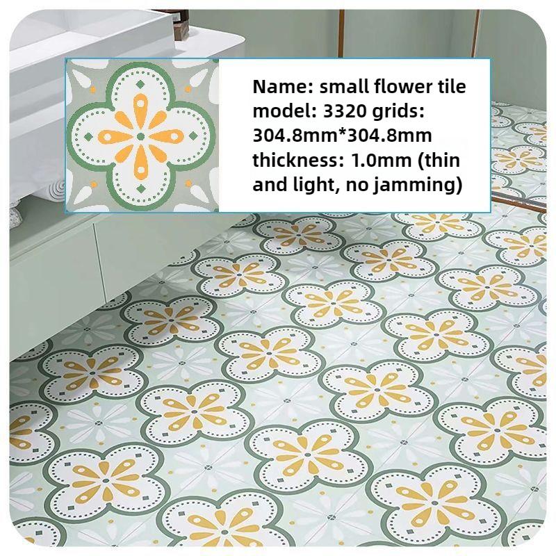 30.48x30.48cm PVC Waterproof Self-Adhesive Floor Tile, SPC Vinyl Peel and Stick for Bathroom Balcony Kitchen, Easy DIY Home