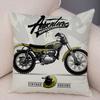 Super Soft Plush Cushion Cover 45x45cm Cartoon Motorcycle Pillowcase Decor Car Printed Pillow Case for Home Sofa Children Room