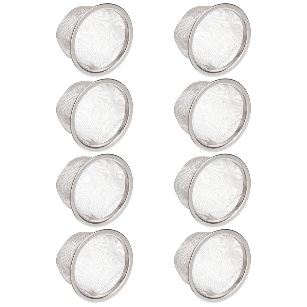 8Pcs Stainless Steel Tea Filter Metal Strainer Sturdy Infuser for Loose Leaf Tea Brewing Metal Infuser Cup Accessory