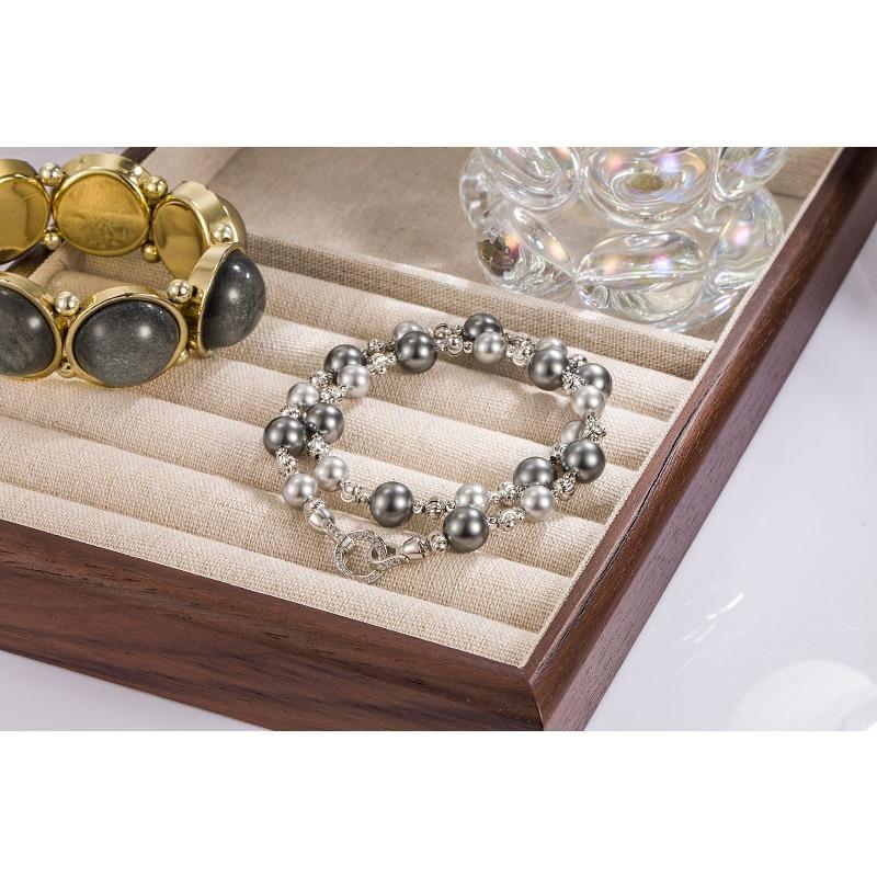 Mixed Color Pearl Necklace Female Gypsy Star Cut Flower Beads Earth Color Real Multi-Hemp Vintage Premium Geometric Full Diamond Glass Beads