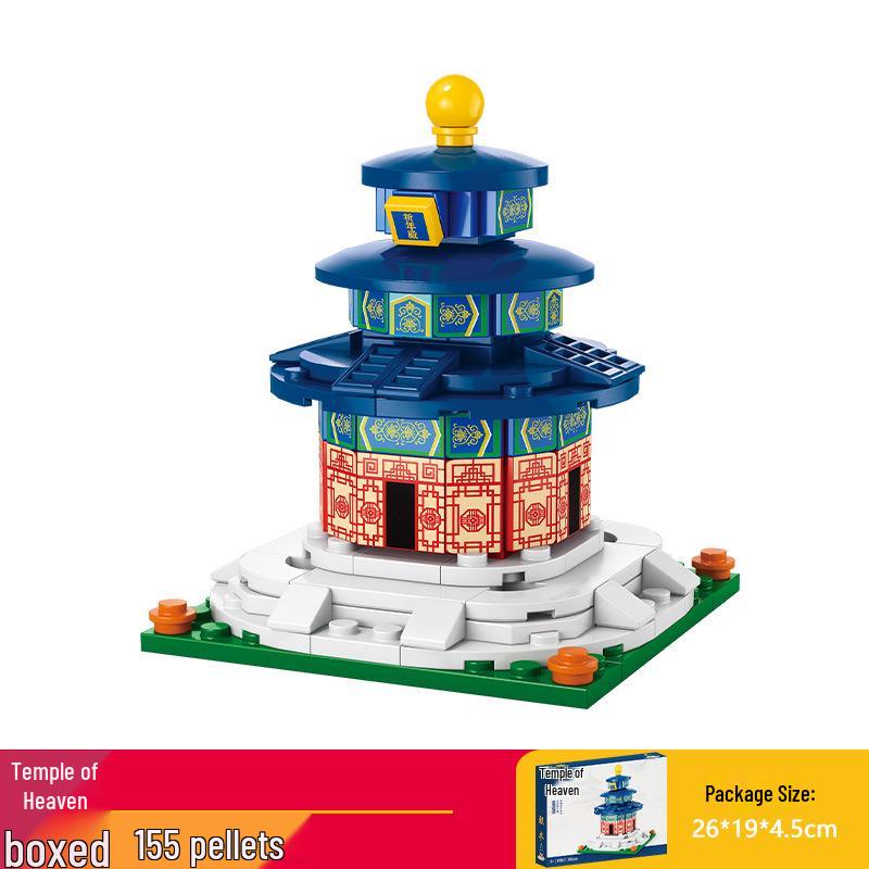 2025 Street Scene Lego-Compatible Architecture Model: Educational Assembly Toy for Kids and Boys