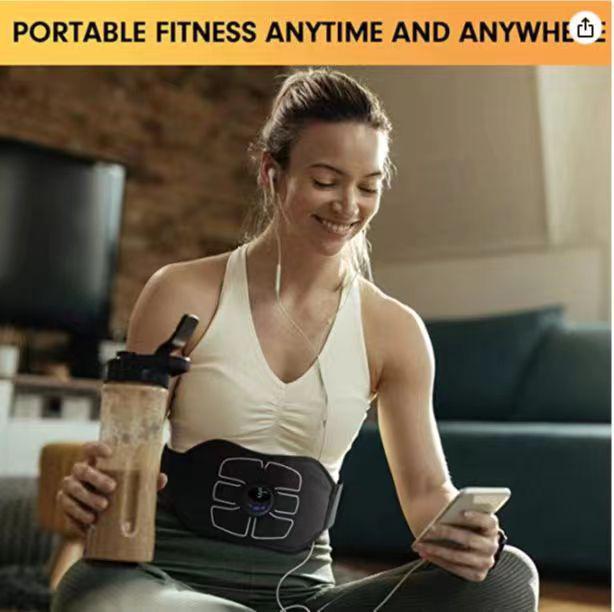 Pulse Abdominal Toner Muscle Stimulator EMS Rechargeable Massage Waist Belt
