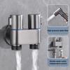 Hand-Bidet-Sprühset mit Dual-Modus, Edelstahl-Spritzpistole, Dusche, Hand-WC-Bidet, Wasserhahn, Sprühdusche, selbstreinigend