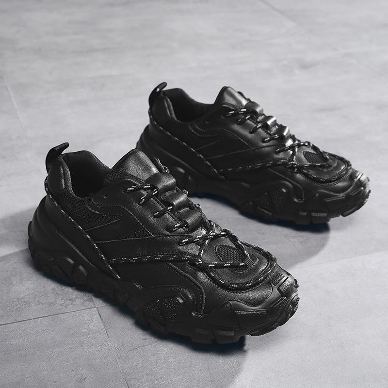 

2024 Осень Новые Мужские Инс Модные Черные На Толстой Подошве Увеличивающие Рост Повседневные Кроссовки Удобные Дышащие Износостойкие Спортивные Кроссовки21 44 чёрный