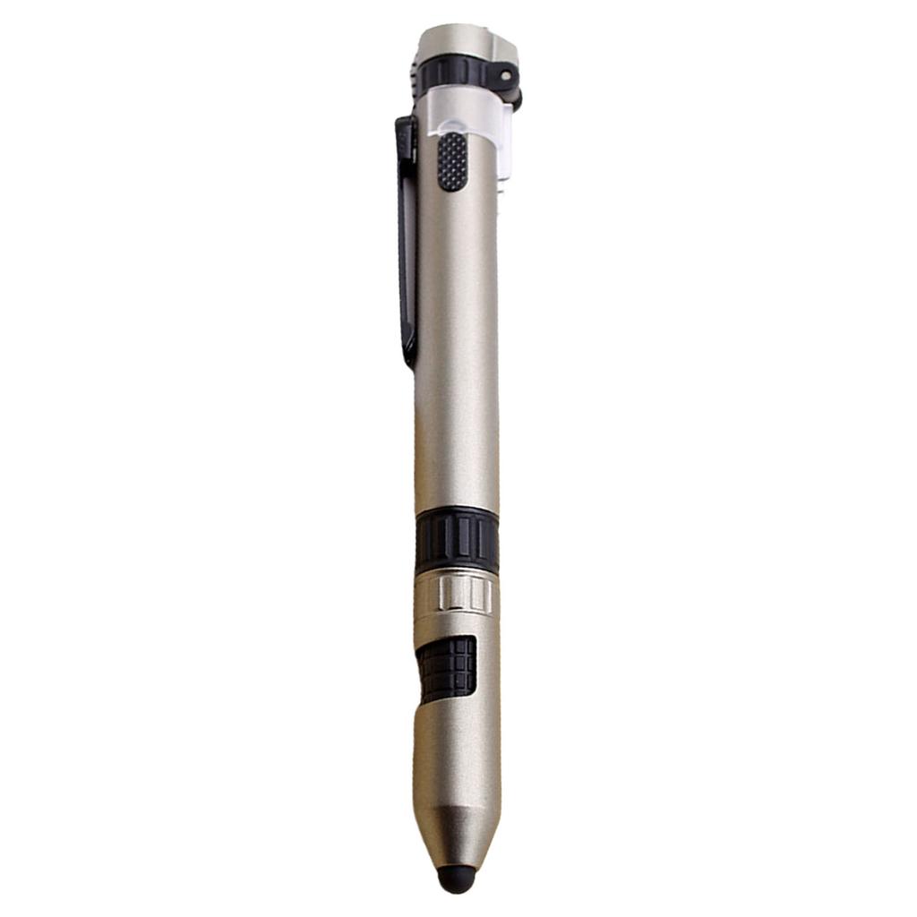 1 Ballpoint In Multifunctional 5 Pen Multitool Pen With Compasses Led Light Touchscreen Pen Screwdriver And Phone Holder