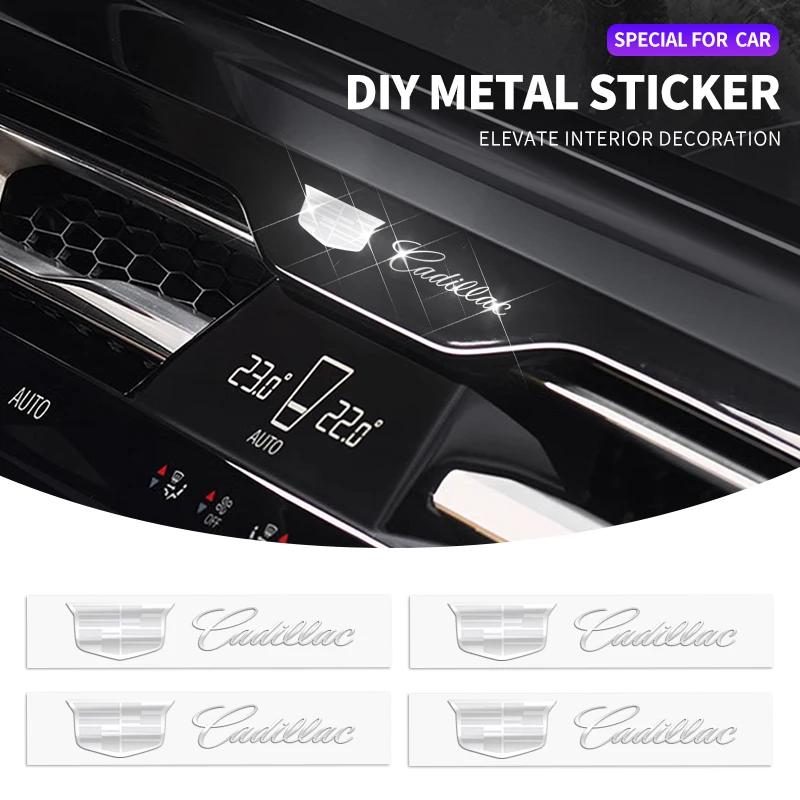 3D Metal Car Decorative Sticker Badge Decal Interior Accessories For Cadillac Escalade CTS ATS SRX STS XT5 XT4 XT6 XTS CT4