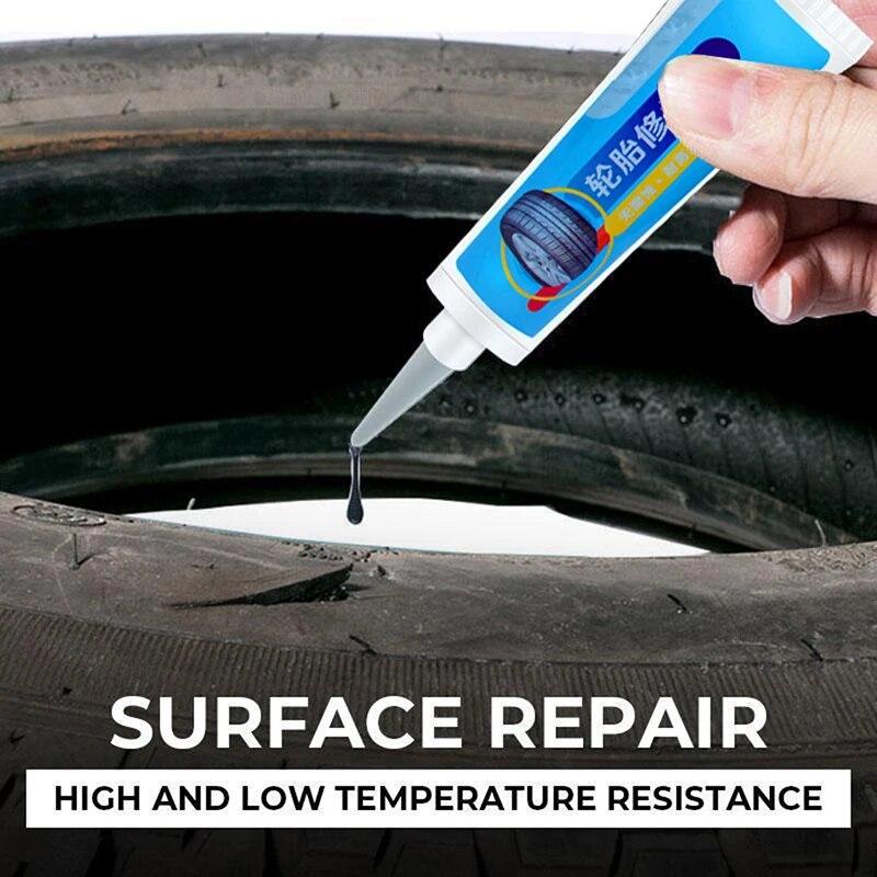2Pcs Tire Repair Black  Glue Liquid Strong Rubber Wear-resistant Non-corrosive Adhesive Instant Bond Leather