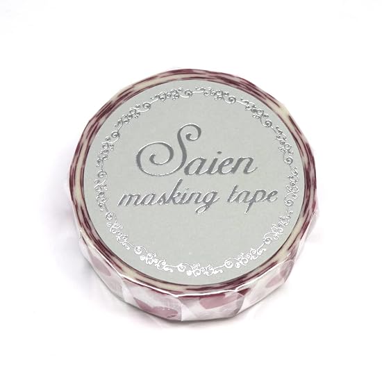 Kamiiso Sansho Japanese Washi Masking Tape *Made in Japan* 15mm x 7m Heart SAIEN UR-3051 Washi paper B09MRP5QM3