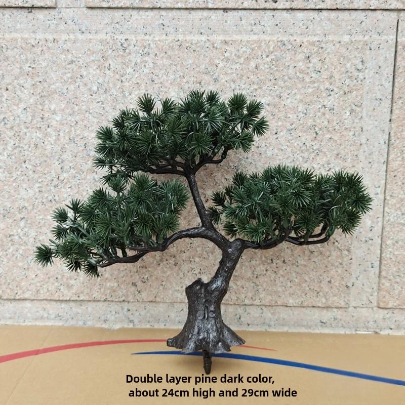 Simulation Welcoming Pine Bonsai Desktop Decor Simulation Plant Small Potted Living Room Green Plant Decoration Ornaments