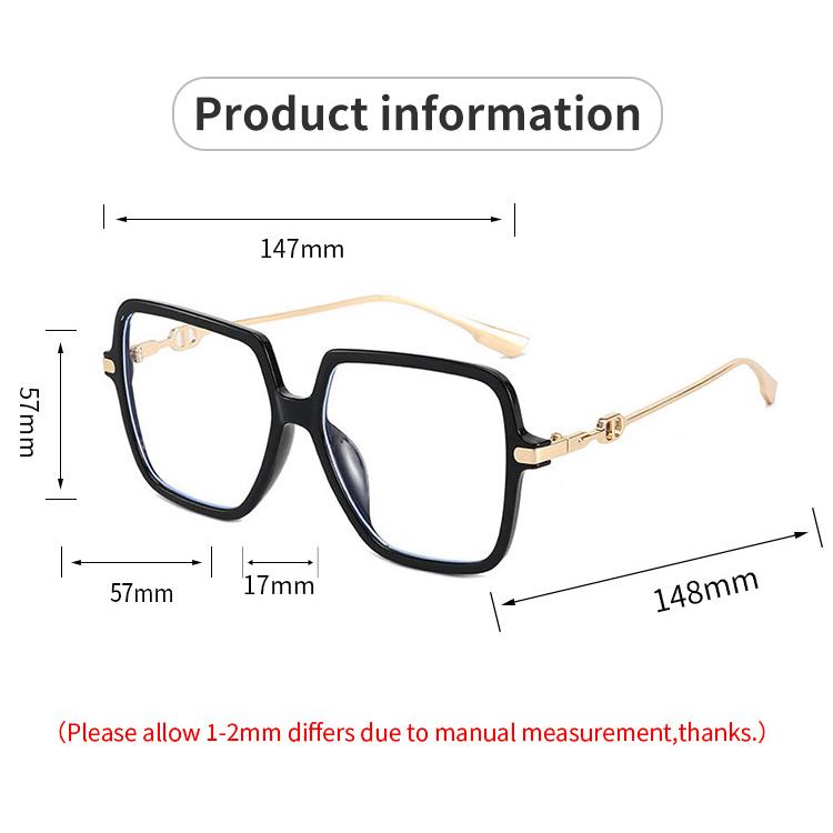 Luxury Oversized Anti Blue Light Men Women Glasses Diamond Studded Square Eyeglasses Computer Goggles Eyewear Glitter Frame YSX