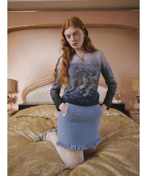 Furfur Philly Chocolate Flower Pullover RWCT251095 White Women's