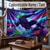 Personalized Name Designs Theme Throw Blanket Custom Name Text Personalized Blanket Soft Cozy Blanket for Home Sofa Bed