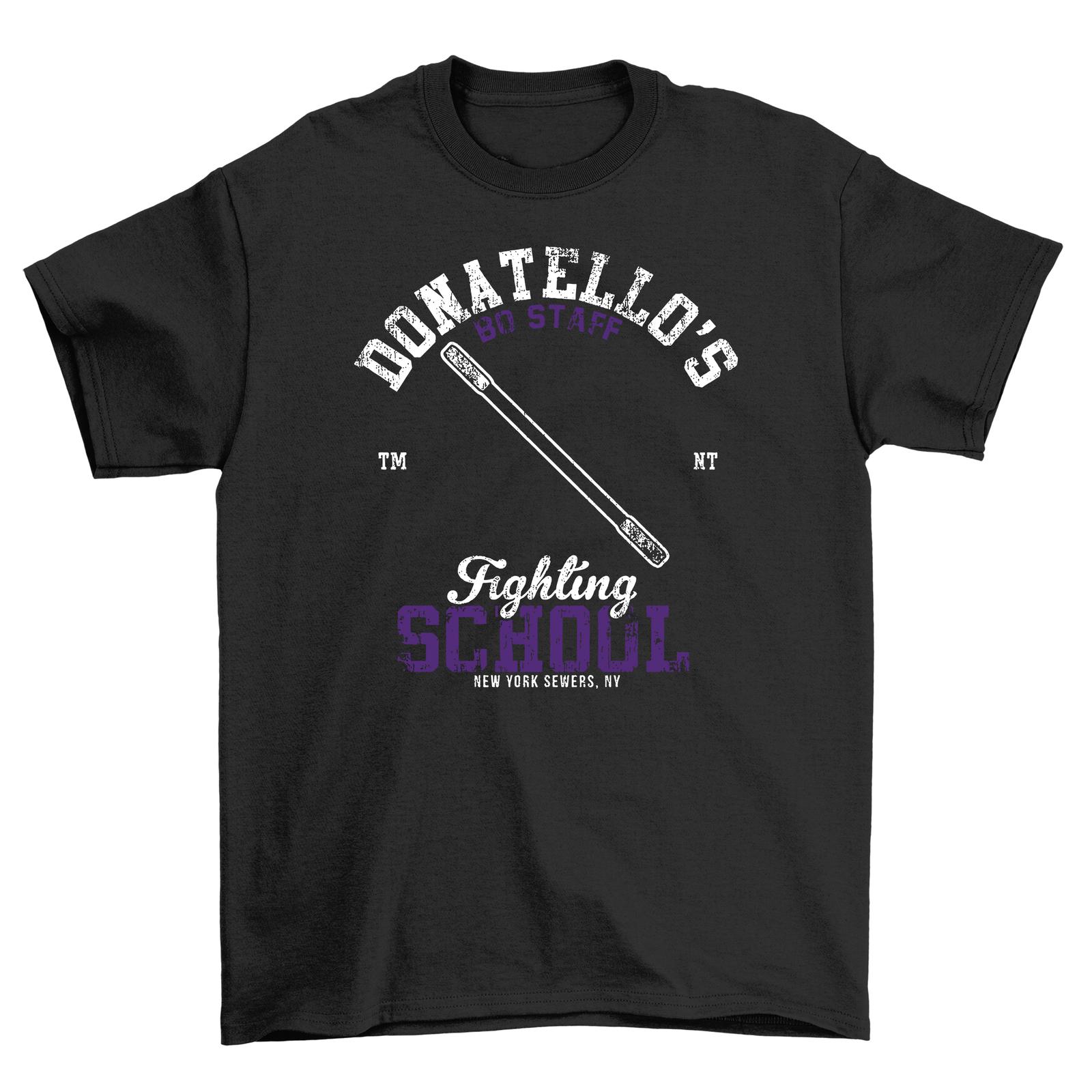 

Donatello s Bo Staff Training T-Shirt Mens Womens Tees Top - Become a Ninja Master! Funny tee, Unisex 2XL