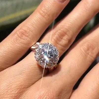 New Luxury Wedding Anniversary Party Rings for Women High Quality Silver Color Delicate Valentine's Day Gift Fashion Jewelry