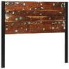 VidaXL Headboard 120 Cm Reclaimed Solid Wood and Iron, Panel Headboard, Double Headboard, Headboard for Bed 4017547