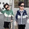 Autumn 2025 Boys' Hooded Windbreaker Jacket - Stylish and Handsome