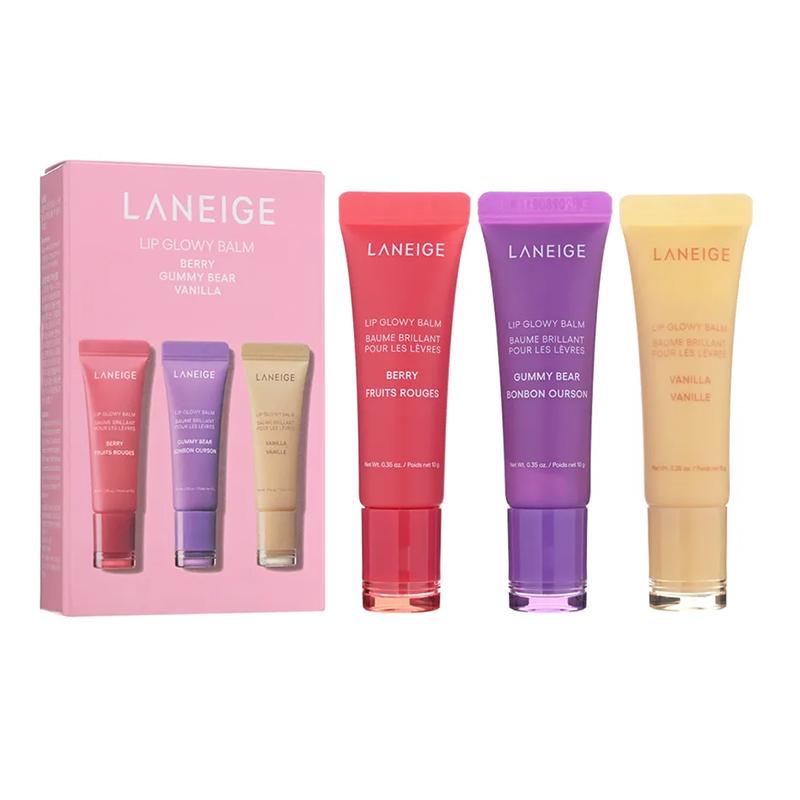 

Набор бальзамов для сияющих губ Lip Glowy Balm Trio Holiday Set Laneige