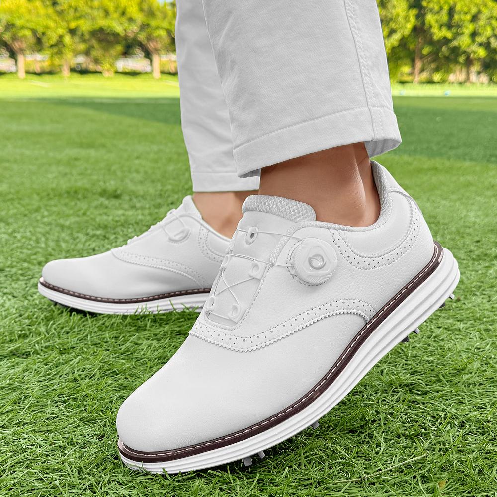 Profesionální pánské golfové boty Prodyšné Pohodlné Sportovní tenisky Protiskluzové Prodyšné Kožené Tréninkové boty Velká velikost 39-48