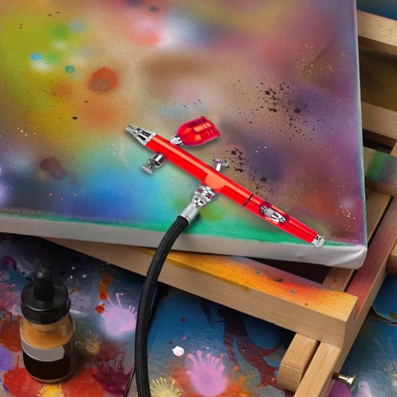 Double Action Air Brush Gravitational Feed Nozzle Guns Cake Decorating Brushes For Nail Manicure Art Crafts Cake