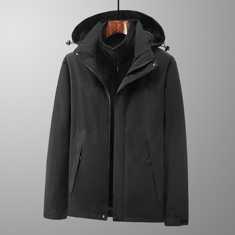 

Новая куртка три-в-одном для мужчин, ветро- и маслонепроницаемая куртка для женщин, ветровка для поездок на работу и путешествий, с цветовой блокировкой 5XL