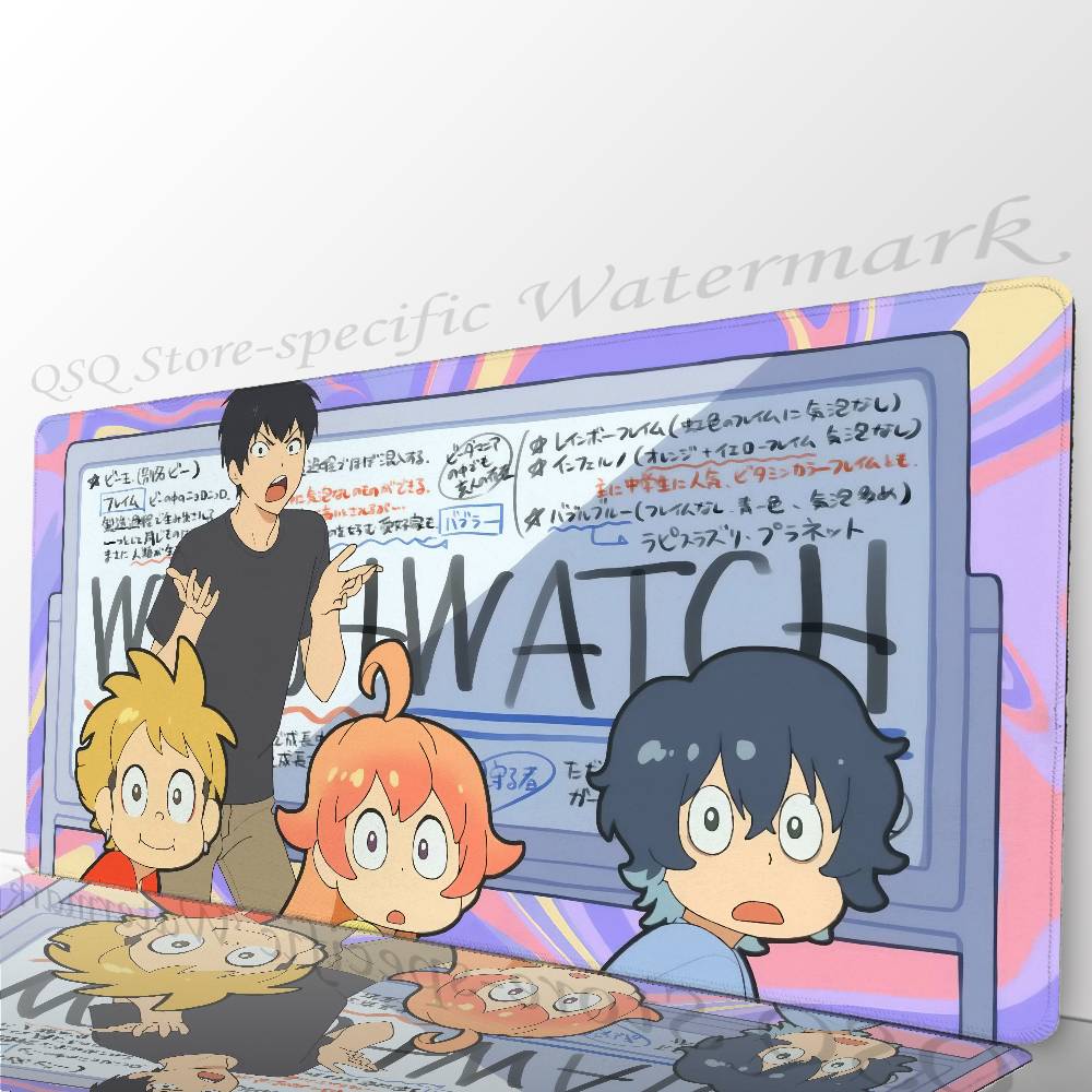 Anime W-Witch Watch Mousepad Mouse Mat Desk Mat With Pad Gaming Accessories Prime Gaming XXL Keyboard Pad Padding Mat