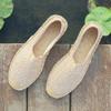 New Straw Canvas Shoes Men's Hand-sewn Hemp Rope Fisherman Shoes Men's Casual Old Beijing Cloth Shoes