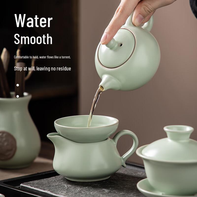 Haofeng 2025 Ru Kiln Kung Fu Ceramic Tea Set