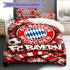 FCB logo  Pattern Bedding Quilt Set Quilt Cover Pillowcase Home Decoration Birthday Gift (1 * duvet cover + 2 * pillowcase, without core)