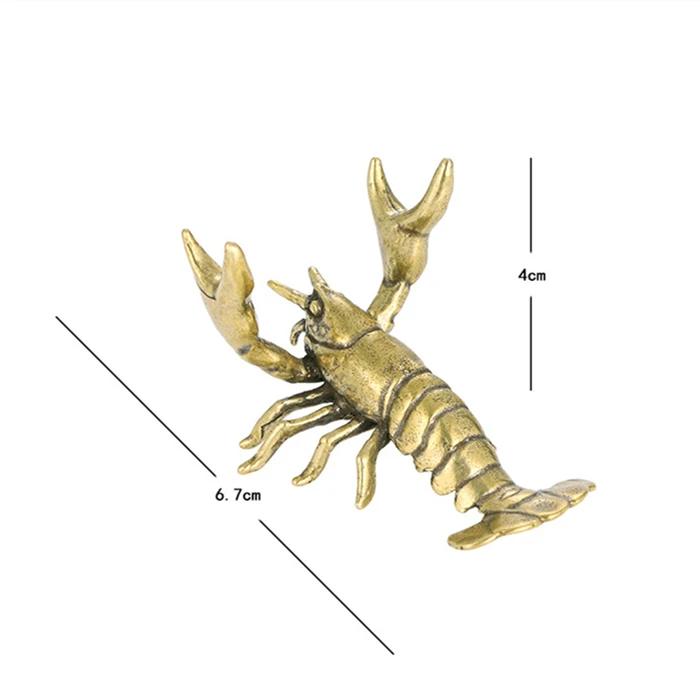 

Латунные фигурки раков, украшения, ретро, медные, офисные, настольные, держатели для ручек, забавные, для украшения дома, поделки, креативные подарки светло-серый